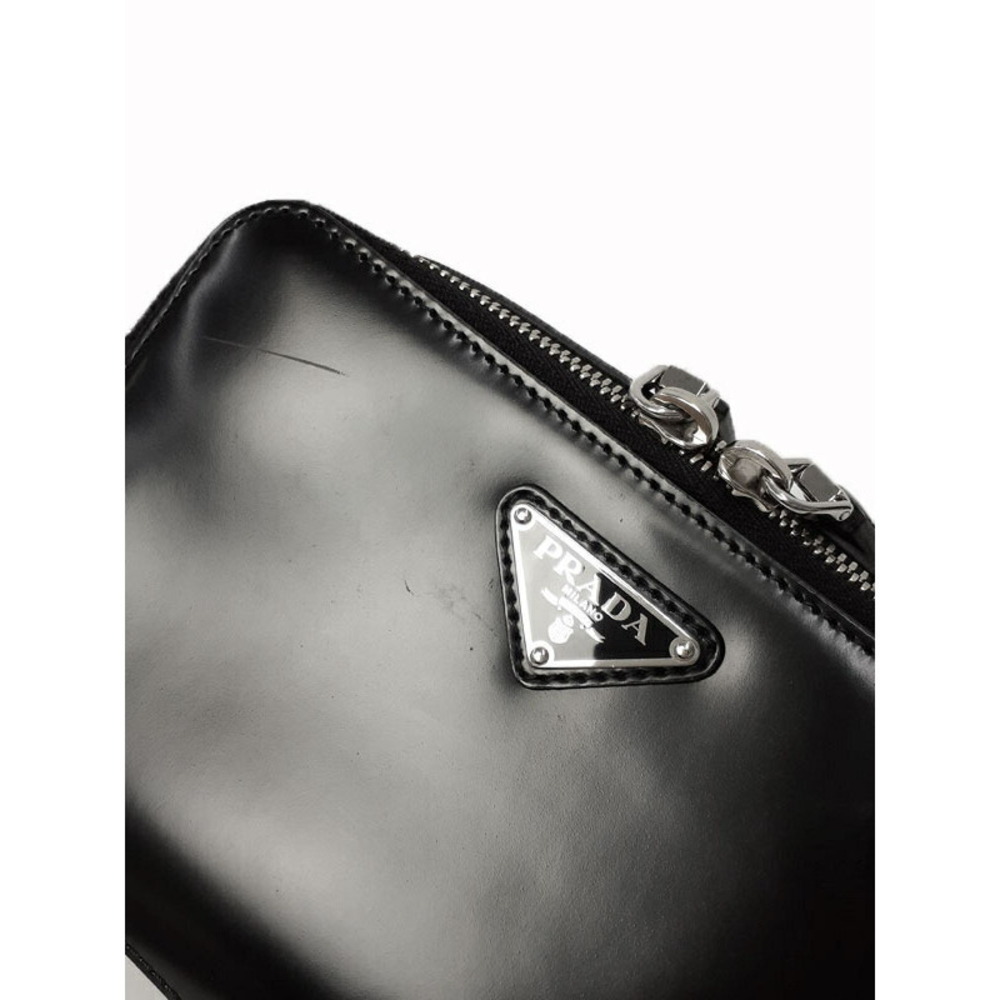 Prada Leather Black Shoulder Bag Brique - Picture 4 of 9